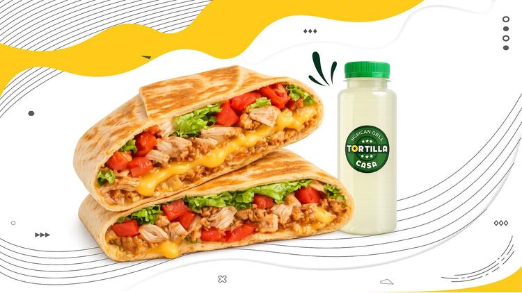 Crunchwrap and lemonade